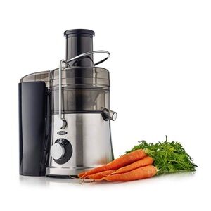 Omega X-Large Chute High Speed Juicer Silver, 700W, 9 Cups